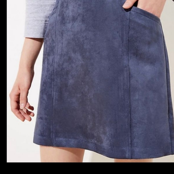 LOFT Dresses & Skirts - Loft- faux suede skirt